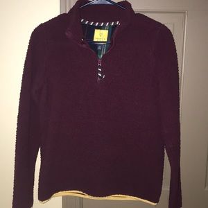 fuzzy wool half zip sweater. never worn.